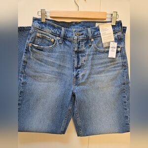 6/28 Gap High Rise Cheeky Straight Ankle Length Blue Jeans